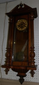Antique walnut clock