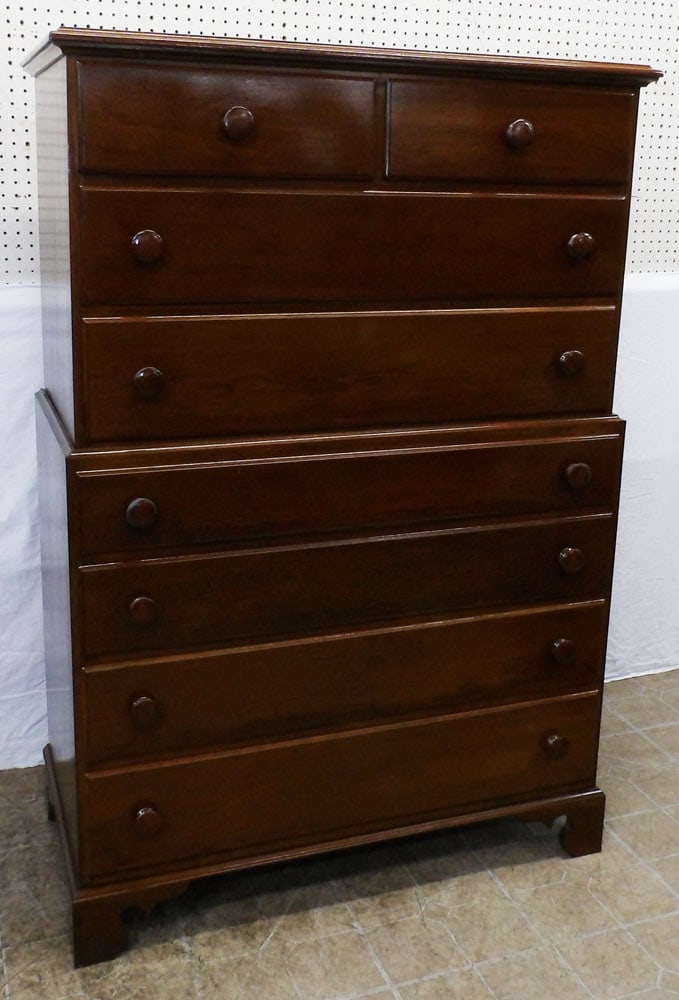 walnut bench made 2 piece chest on chest (1 of 8)