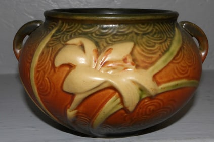 Roseville Pottery Zephyr Lily Jardiniere