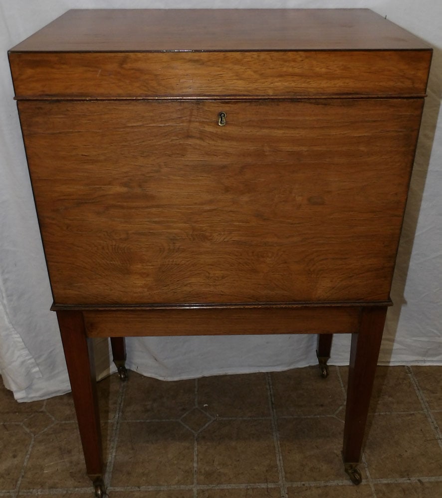 antique rosewood box on stand (1 of 5)