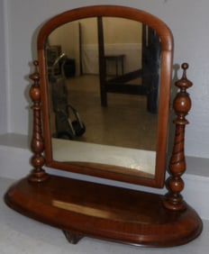 19th century mahogany dressing mirror