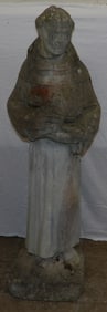 cast concrete figural statue
