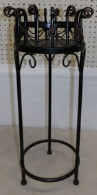 painted metal plant stand