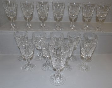 17 Waterford crystal wine glasses