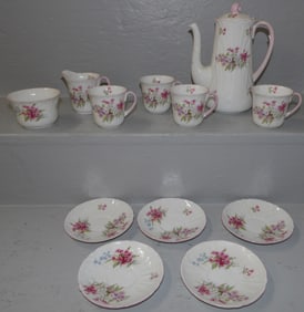 12 piece shelley porcelain tea set