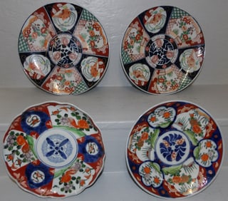 lot of Imari porcelain chargers and plates