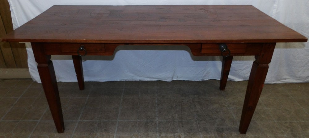 walnut desk with two drawers (1 of 6)