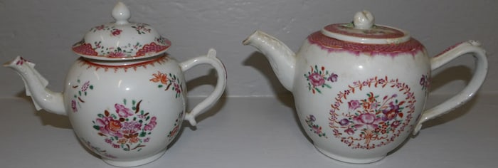 2 Samson porcelain teapots