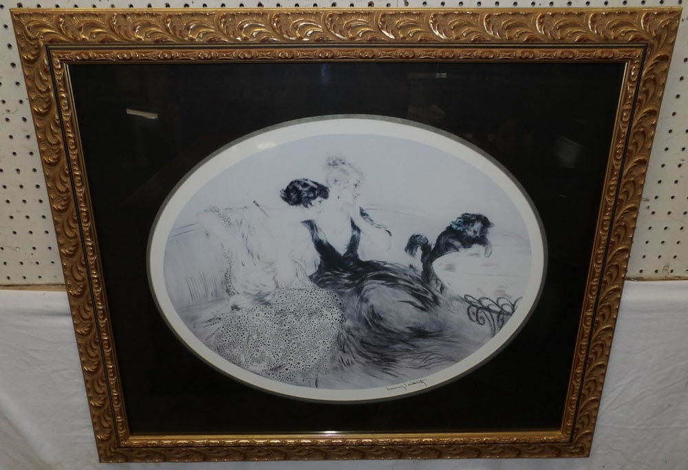 framed Icart print (1 of 4)