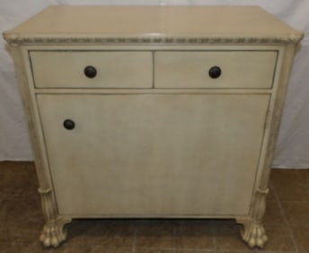painted two door one door cabinet by Suzanne Kasler for Hickory Chair