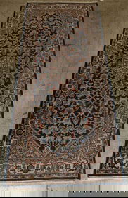 2' 6" x 6' 1" handmade signed Oriental rug