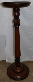 mahogany pedestal by Bombay and Company
