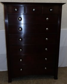 modern cherry 3 over 6 drawer chest by Stickley