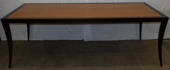 cherry and bleach mahogany modern dining table by Hickory Chair
