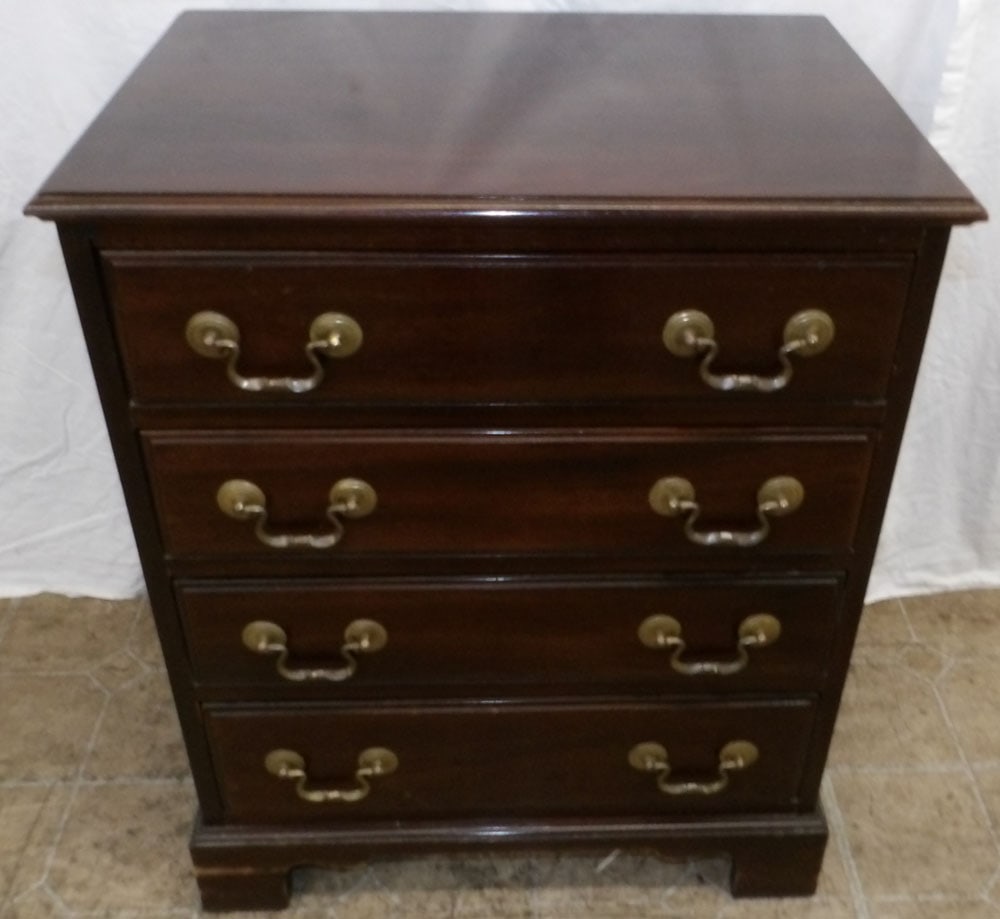 mahogany four drawer night stand by Davis Cabinet Company (1 of 6)