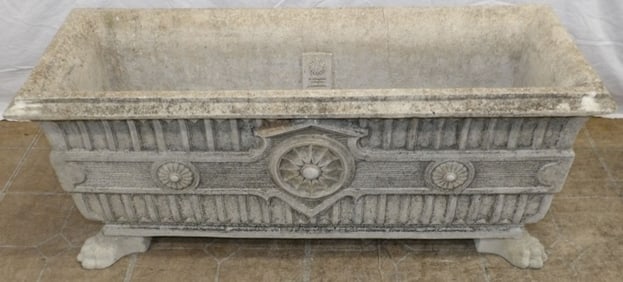 pair of concrete planters