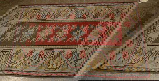 2' 8" by 4' 7" handmade Oriental rug