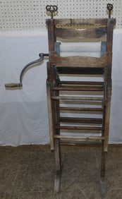 Antique Anchor Brand Folding Bench Wringer