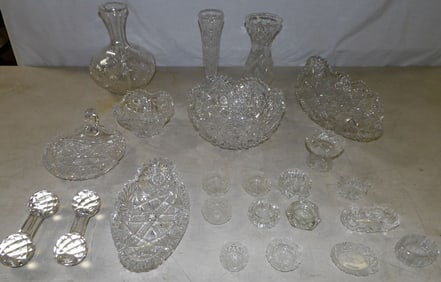 Lot of Cut Glass Items