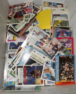 Lot of Vintage Baseball Cards: Lot of Vintage Baseball Cards. Up to 2 1/2" W 3 1/2" ALL DESCRIPTIONS AND ANY CONDITION STATEMENT GIVEN BY LANGSTON AUCTION GALLERY ARE STRICTLY OPINIONS AND LANGSTON'S SHALL HAVE NO RESPONSIBILITY