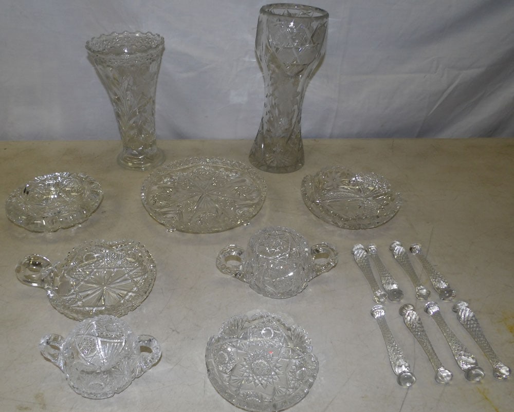 Lot of Cut Glass Items  (1 of 3)