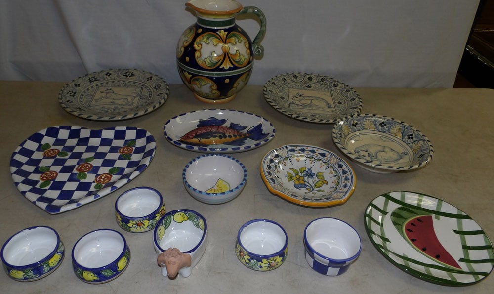Lot of Hand Painted Porcelain Items (1 of 8)