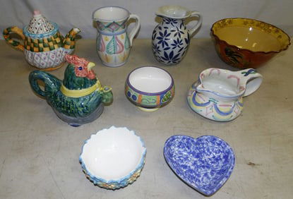 Lot of Hand Painted Porcelain Items