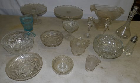 Lot of Vintage Glass Items