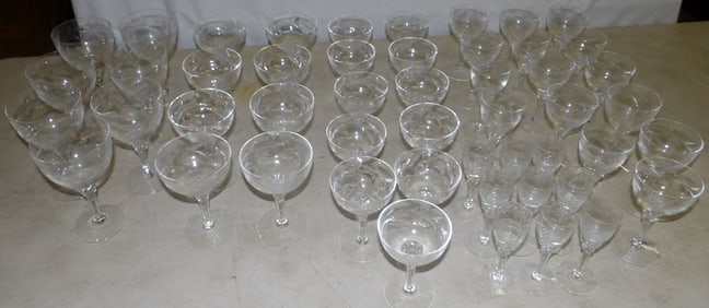 Lot of Cut Stemware
