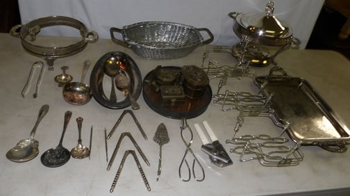 Lot of Silver Plated & Aluminum Items