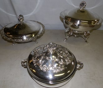 Lot of Polished Silver Plated Items