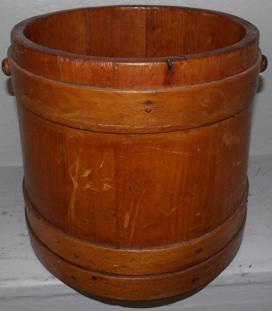 antique pine bucket  (1 of 4)