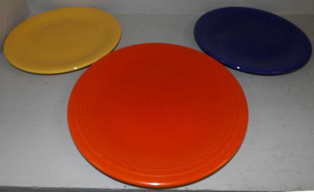 3 fiesta ware chargers  (1 of 3)