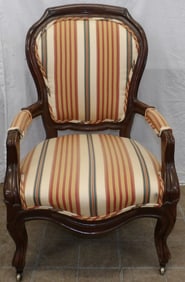 antique walnut Victorian arm chair