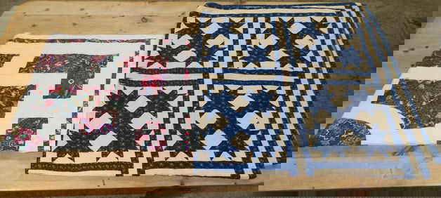 2 antique handmade quilts