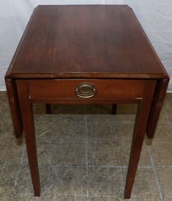 cherry Pembroke table with drawer
