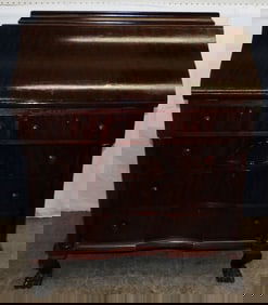 antique mahogany slant front desk