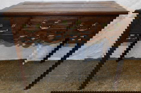 19th century mahogany lowboy: 19th century mahogany lowboy. 27 1/4" H 34" W 18" D ALL DESCRIPTIONS AND ANY CONDITION STATEMENT GIVEN BY LANGSTON AUCTION GALLERY ARE STRICTLY OPINIONS AND LANGSTON'S SHALL HAVE NO RESPONSIBILITY FOR