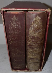 2 volumes of vintage cook books