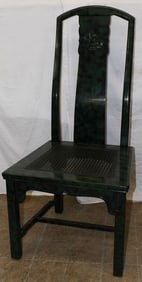 painted wood and cane seat side chair by Henredon