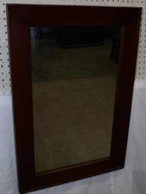 antique mahogany Ogee framed mirror