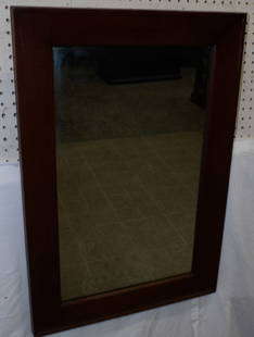 antique mahogany Ogee framed mirror : antique mahogany Ogee framed mirror . 31 1/4" x 21 1/4" ALL DESCRIPTIONS AND ANY CONDITION STATEMENT GIVEN BY LANGSTON AUCTION GALLERY ARE STRICTLY OPINIONS AND LANGSTON'S SHALL HAVE NO RESPONSIBILITY