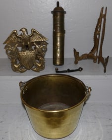 lot of brass items
