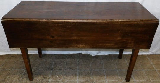 19th century walnut drop leaf table