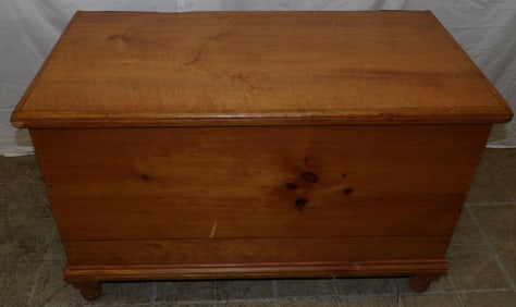 antique maple blanket chest