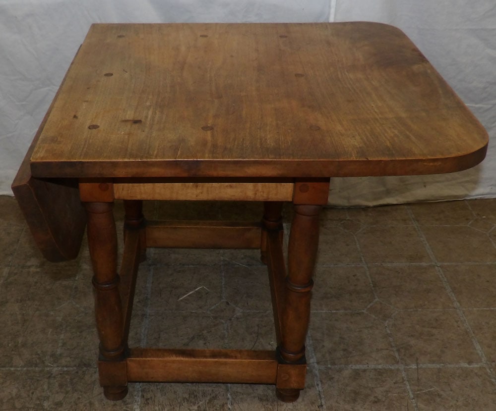 maple drop leaf tea table  (1 of 6)