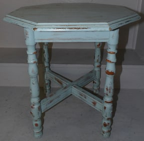 painted octogonal top stand