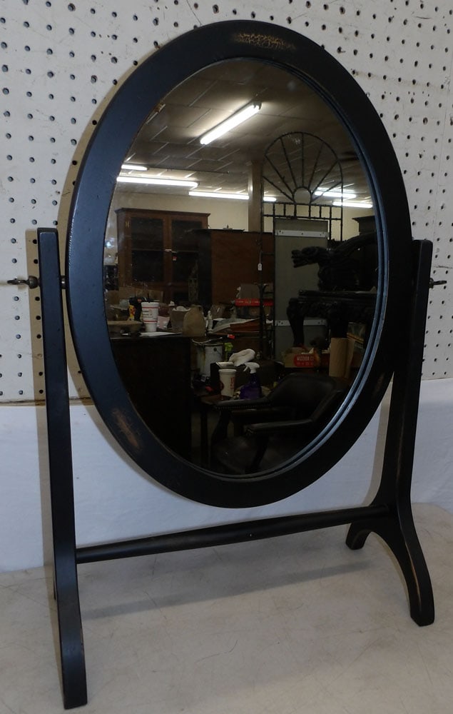 painted wood dressing mirror  (1 of 4)