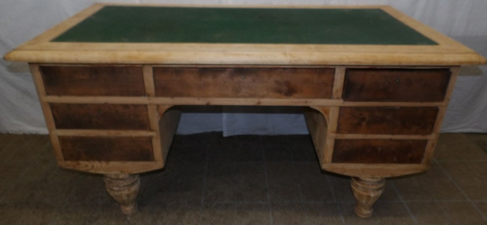 antique bleach pine desk  (1 of 7)