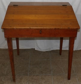 antique pine school masters desk